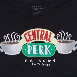 Friends central perk black shirt sz l